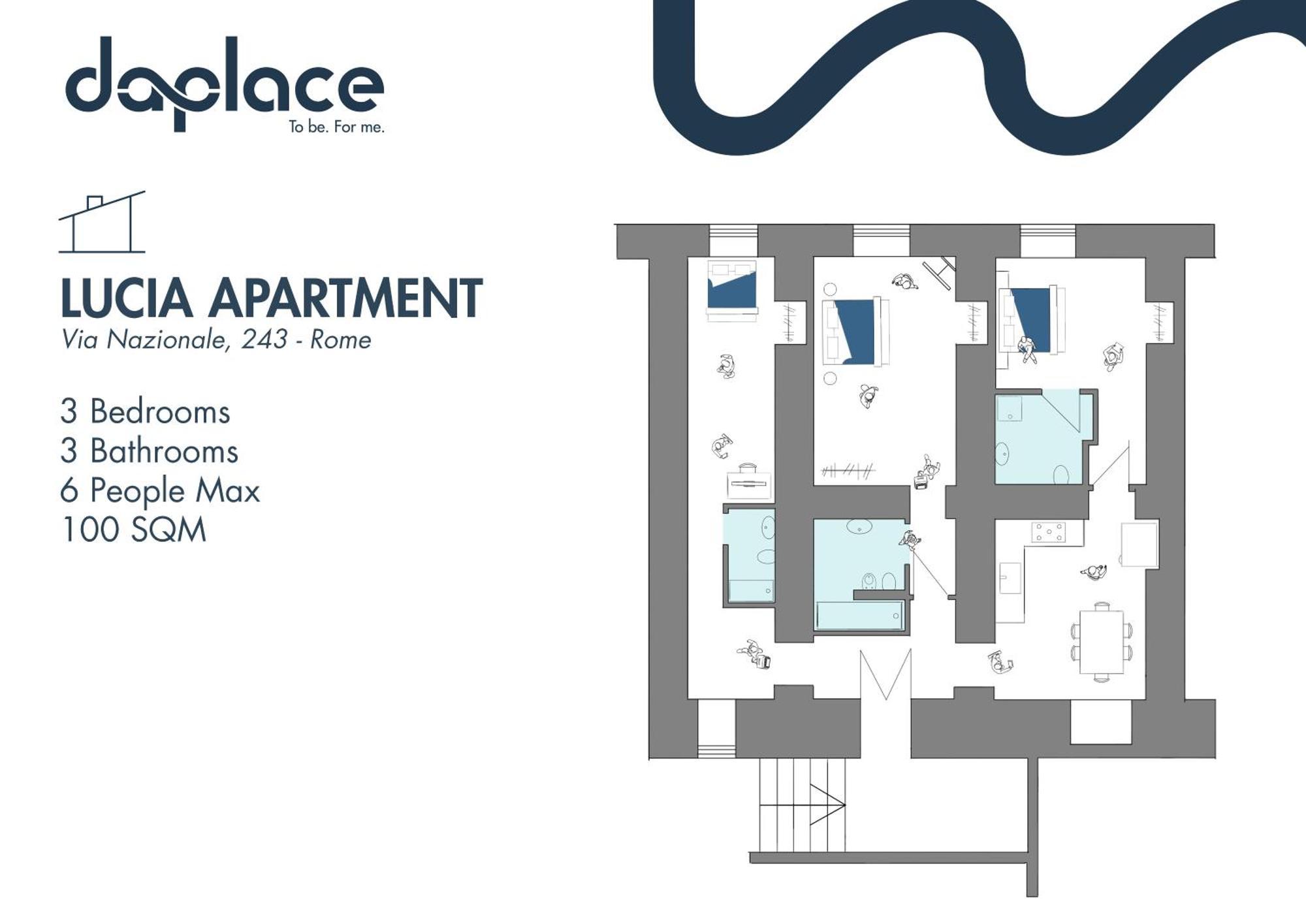 Daplace - Lucia Apartment Rome Luaran gambar